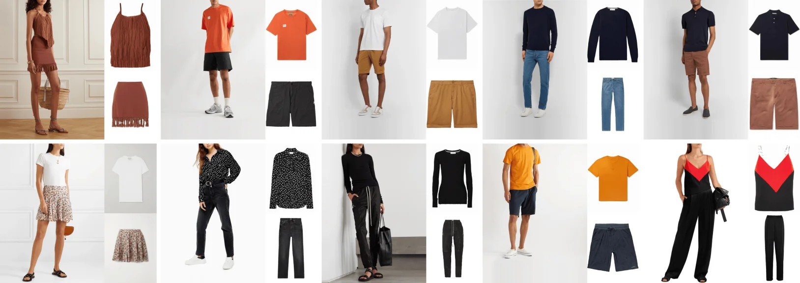 Inverse Virtual Try-On: Generating Multi-Category Product-Style Images from Clothed Individuals