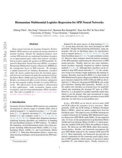 Riemannian Multinomial Logistics Regression for SPD Neural Networks