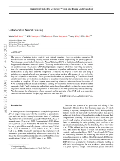 Collaborative Neural Painting