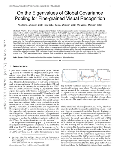 On the Eigenvalues of Global Covariance Pooling for Fine-grained Visual Recognition