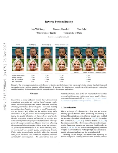 Reverse Personalization