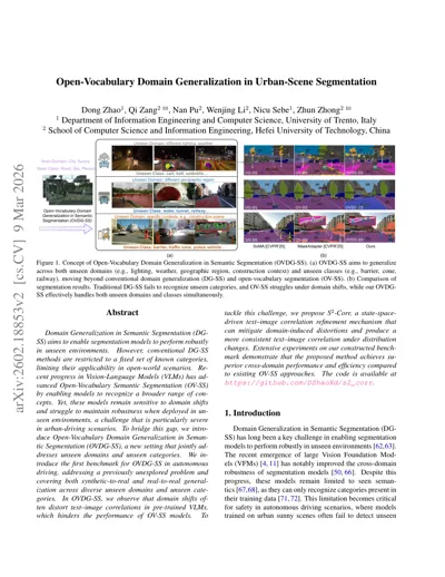 Open-Vocabulary Domain Generalization in Urban-Scene Segmentation