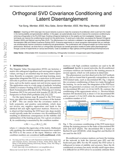 Orthogonal SVD Covariance Conditioning and Latent Disentanglement.