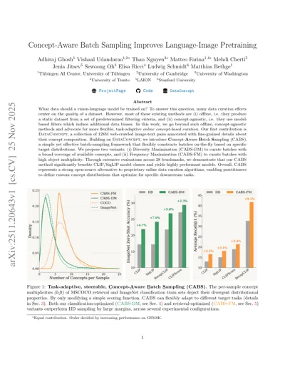 Concept-Aware Batch Sampling Improves Language-Image Pretraining