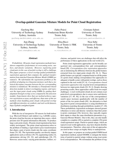 Overlap-guided Gaussian Mixture Model for Point Cloud Registration