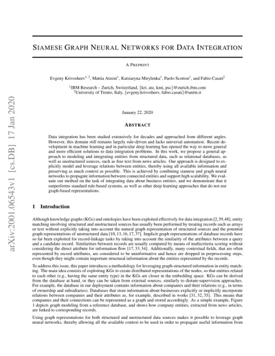 Business Entity Matching with Siamese Graph Convolutional Networks