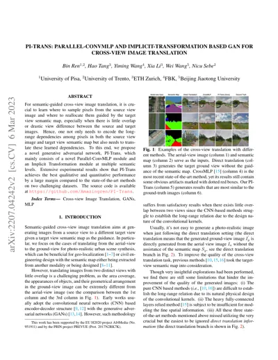 PI-Trans: Parallel-ConvMLP and Implicit-Transformation Based GAN for Cross-View Image Translation
