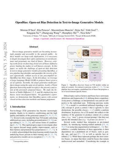 OpenBias: Open-set Bias Detection in Text-to-Image Generative Models