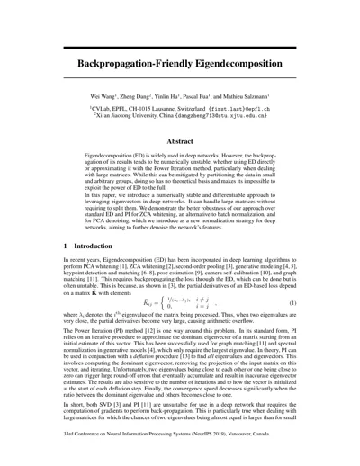 Backpropagation-Friendly Eigendecomposition
